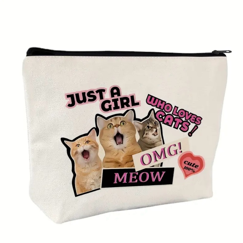 Cat Cosmetic Bag